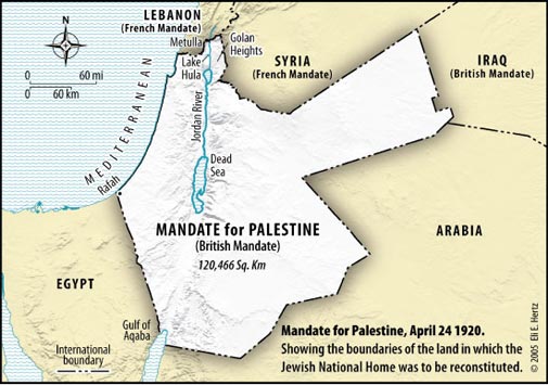The Mandate for Palestine 1920